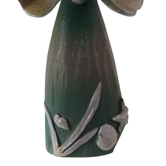 Angels holding Seashell & Sea Horse Angel Figurines Ornaments Set Of 2 - Picture 7 of 7